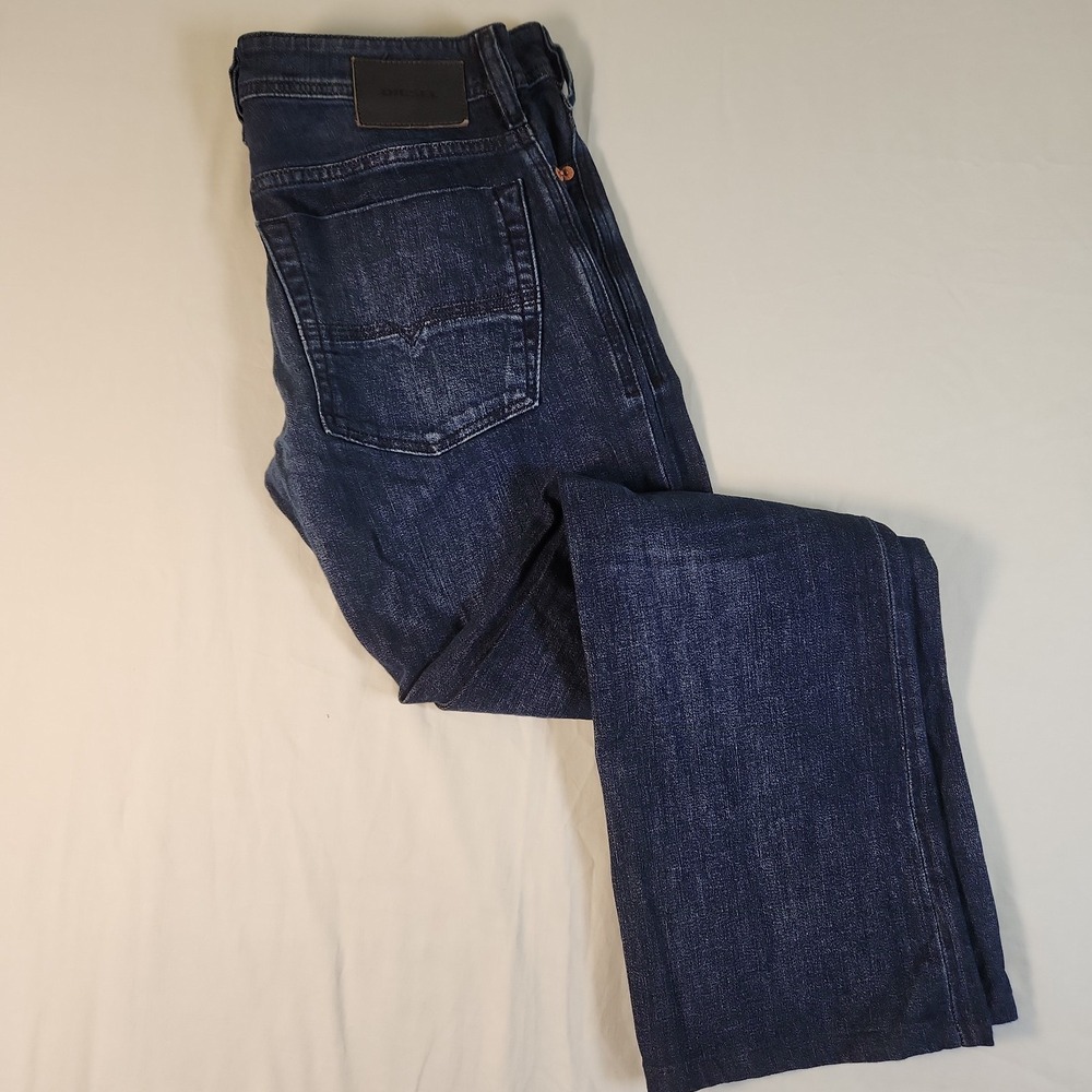 Diesel Zatiny Jeans Men 30x34 Blue Stretch‎ Medium Wash CN037
